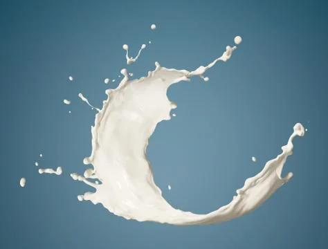 Milk splash Stock Photos