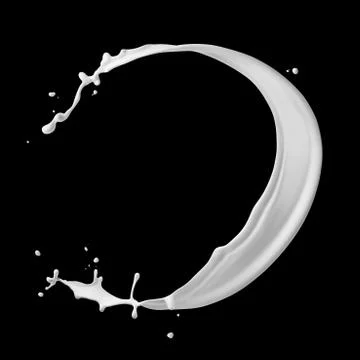 Milk splash Stock Photos