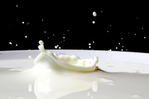 Milk splash Stock Photos