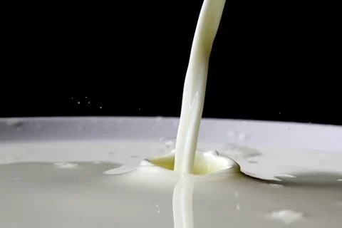 Milk splash Stock Photos