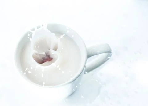 Milk splash Stock Photos