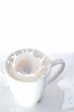 Milk splash Stock Photos