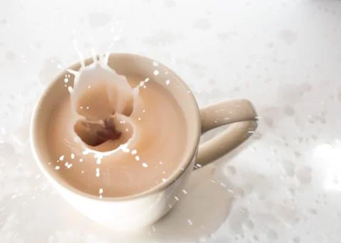 Milk splash Stock Photos