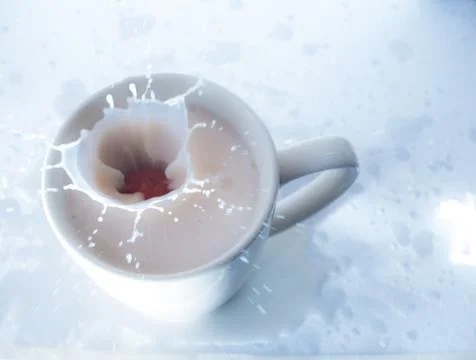 Milk splash Stock Photos