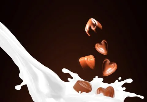 Milk splash Stock Photos