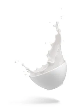 Milk splash Stock Photos