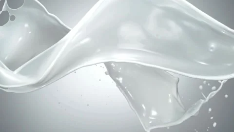 Milk splash, Pouring, splashing, slow motion, purity Stock Footage 314983813