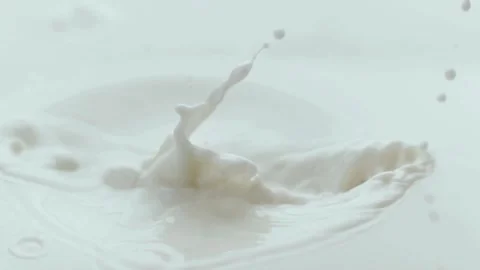 Milk splash, Pouring, splashing, slow motion, purity Stock-Footage 314983823