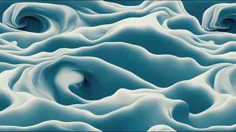 Milk splash seamless animation. 3d realistic yogurt wave border. Stock Footage 220118052