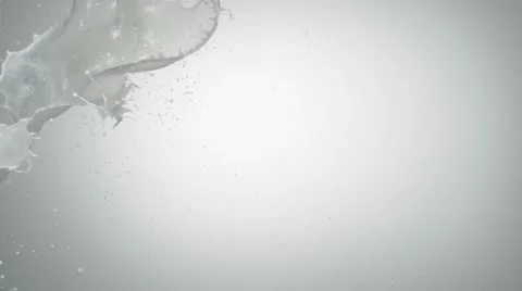 Milk splash, Slow Motion Stock Footage 10861398