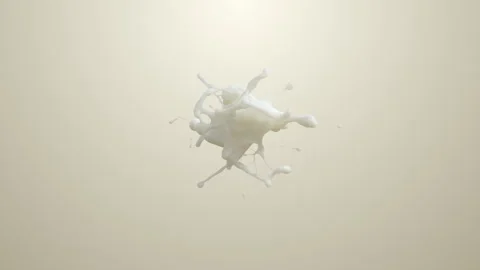 Milk Splash Slow on Paste Background Stock Footage 250152119