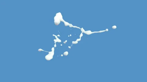 Milk Splash Slow on Paste Stock Footage 272141764