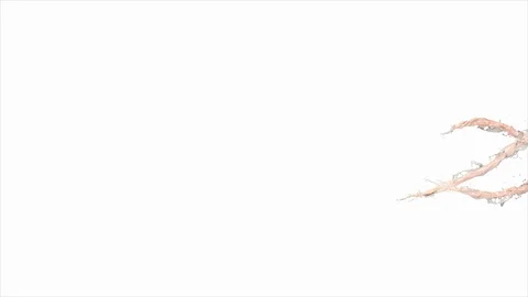 Milk splash spiral Stock Footage 111150026