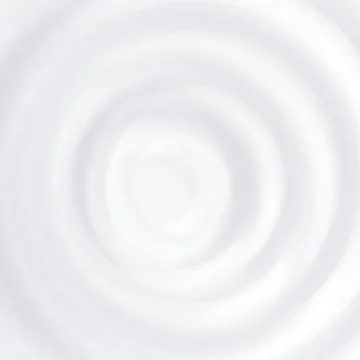 Milk Splash Vector. Clean Circle Waves. Curved Surface. Close Up. Realistic Stock Illustration