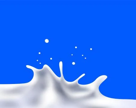 Milk splash vector illustration Stock Illustration