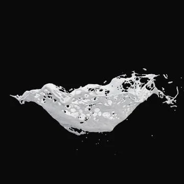 Milk splashes Stock Illustration
