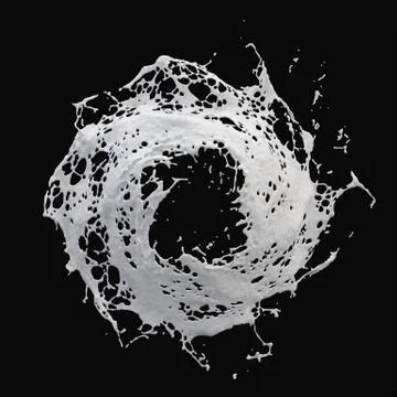 Milk splashes Stock Illustration