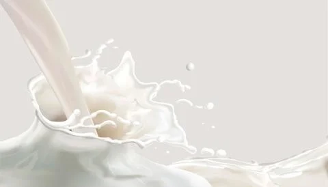 Milk splashing effect Illustrazione stock