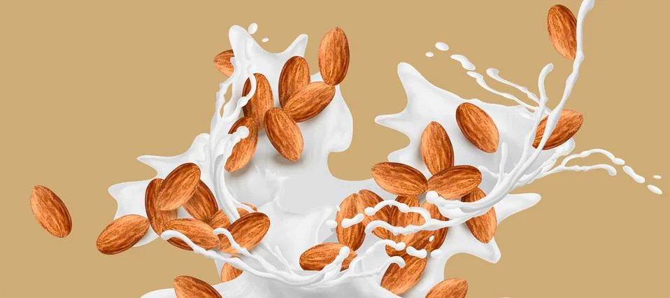 Milk splashing effect Stock Illustration