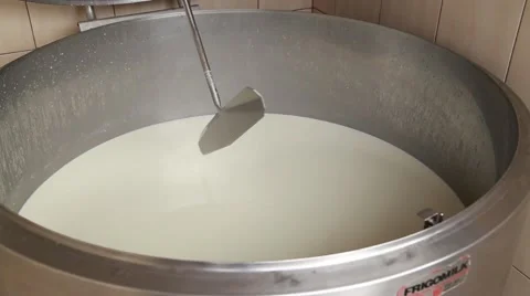 Milk storage tank operating Stock-Footage 58862520