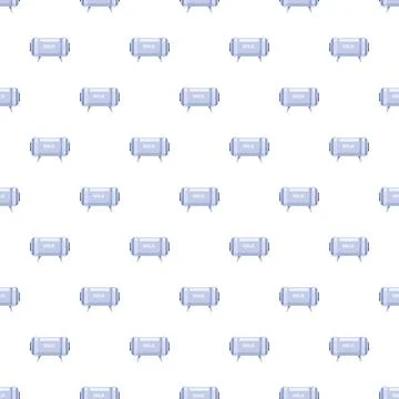 Milk storage tank pattern repeating dairy industry background Stock Illustration