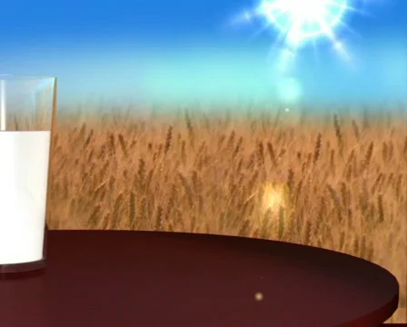 Milk on table Stock Footage 292233