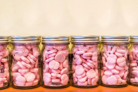 Milk tablets Stock Photos