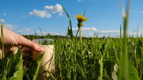 Milk is taken Stock Footage 198660271