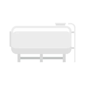 Milk tank icon flat isolated Stock Illustration