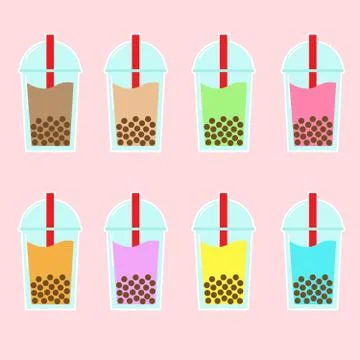 Milk tea Stock Illustration