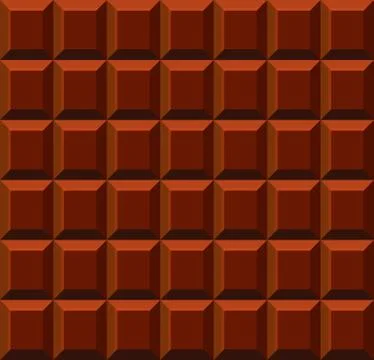 Milk Tile Chocolate Seamless Background. Vector Stock Illustration