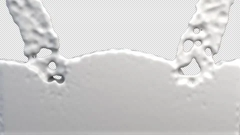 Milk transition – 3d render, 60fps, with alpha channel. Stock Footage 270722669