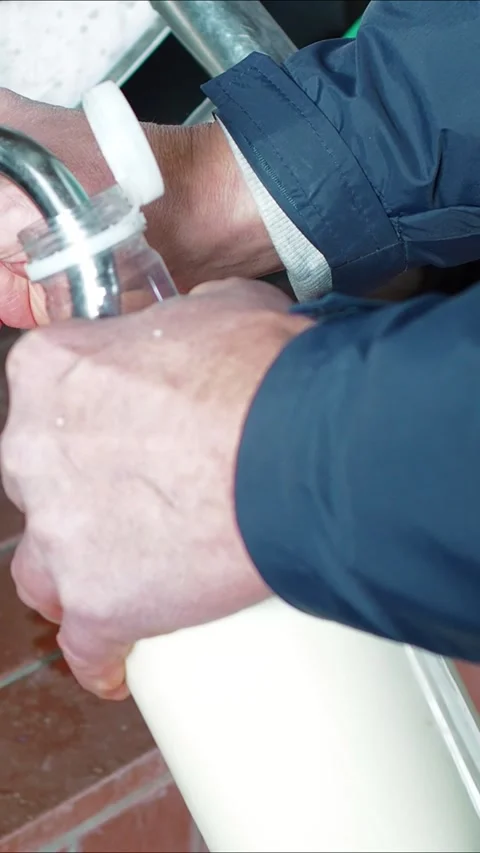 Milk upright Stock Footage 300584427