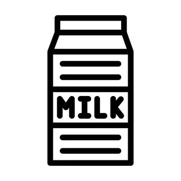 Milk Vector Icon Design Illustration Stock Illustration