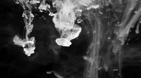 Milk in water Stock Footage 46725645