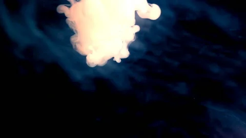 Milk in water Stock Footage 135190824