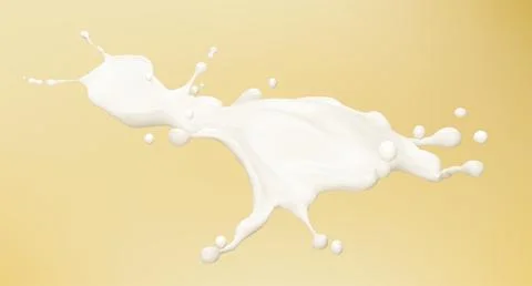Milk wave splash dynamic motion Illustrazione stock