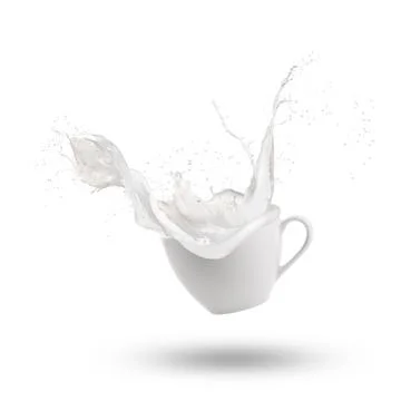 Milk wave splash Stock Illustration