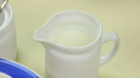 Milk On Weet Bix Stock Footage 5384515