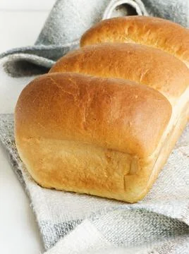 Milk yeast bread Stock Photos