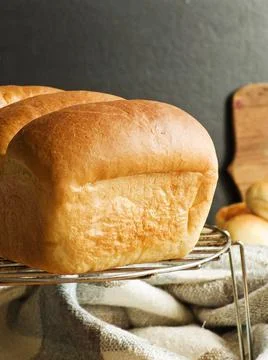 Milk yeast bread Stock Photos