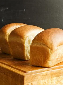 Milk yeast bread Stock Photos
