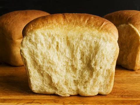 Milk yeast bread Stock Photos