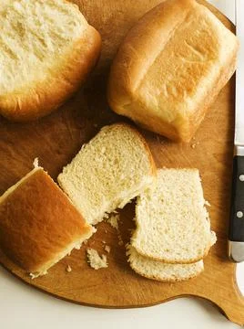 Milk yeast bread Stock Photos