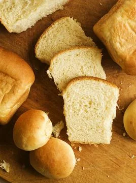 Milk yeast bread Stock Photos