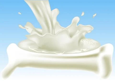 Milk for your bones Stock Illustration