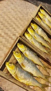 Milkfish (bandeng) cooked using a pressure cooking method Stock Photos