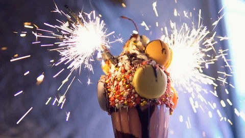 Milkshake with Bengali lights Видео 86066455