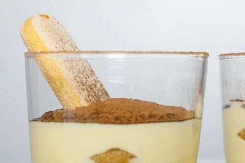 Milkshake with cinnamon in glasses. Stock Photos
