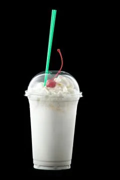 Milkshake in a glass. Foto stock